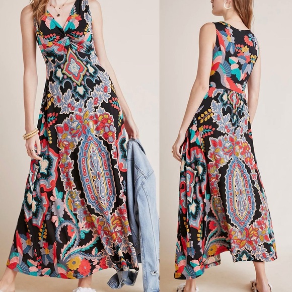 Maeve Dresses & Skirts - Anthropologie Maeve Camilla Maxi Dress Large Boho Paisley